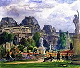 Joseph Kleitsch Jardin du Carrousel, Paris painting